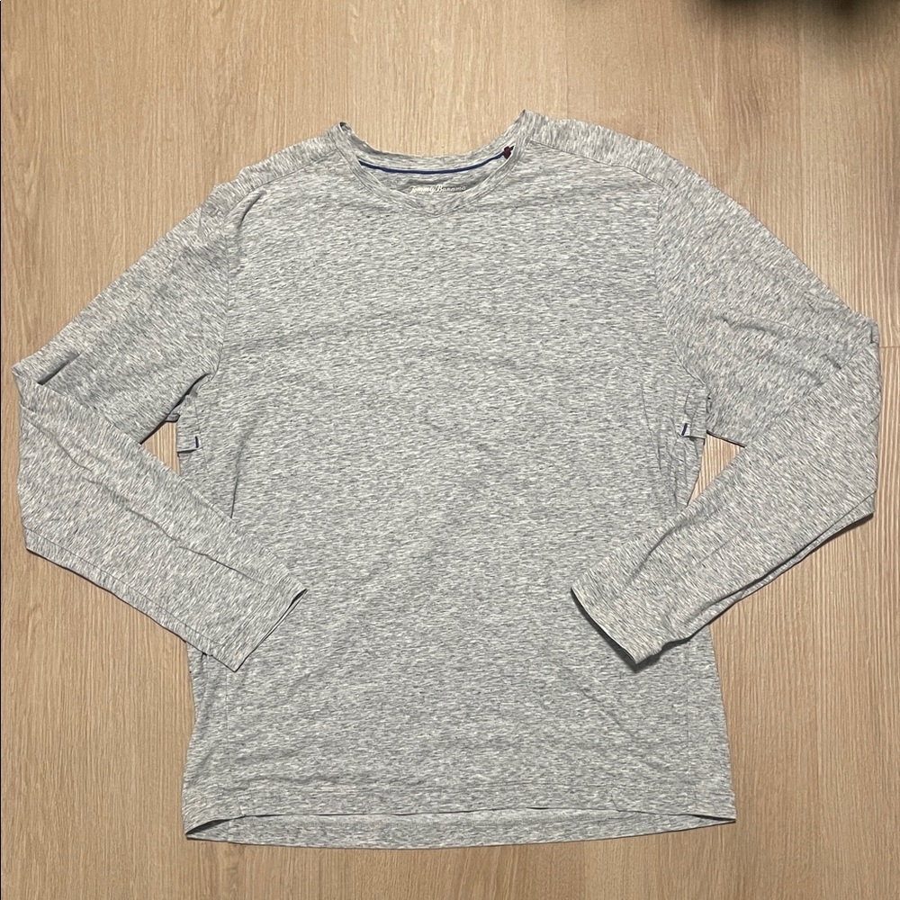 Tommy Bahama Heather Gray V-Neck Shirt
